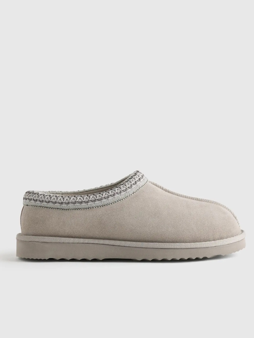Quince Light Grey Australian Shearling Clog Slippers